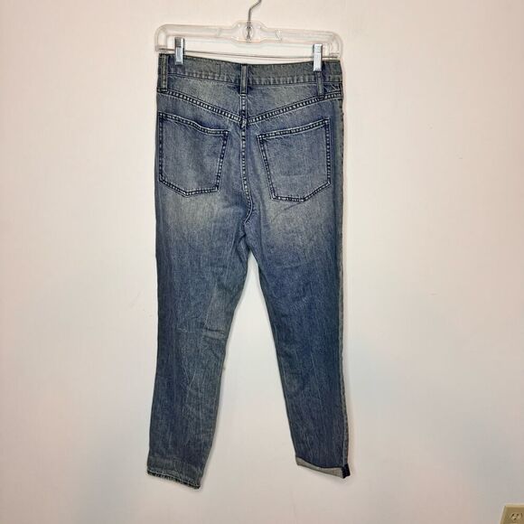 Pistola Women's Size 27 Jeans Button Fly Blue Medium Wash Denim Distressed NWT - Picture 2 of 7